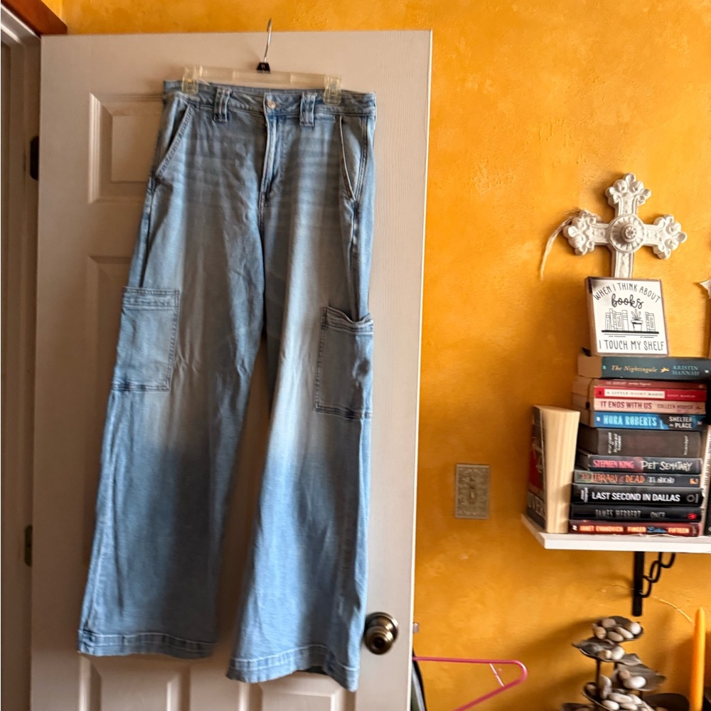 American Eagle Outfitters Light Blue Flare Jeans